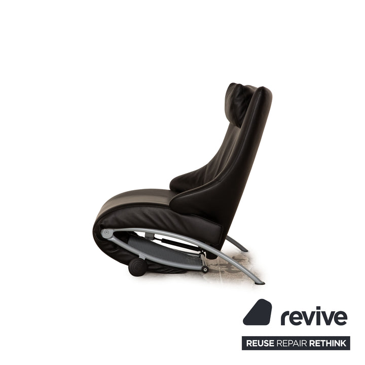 WK Wohnen Solo 699 Leather Armchair Black Function