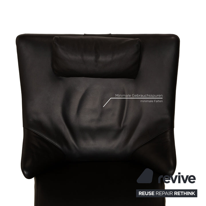 WK Wohnen Solo 699 Leather Armchair Black Function