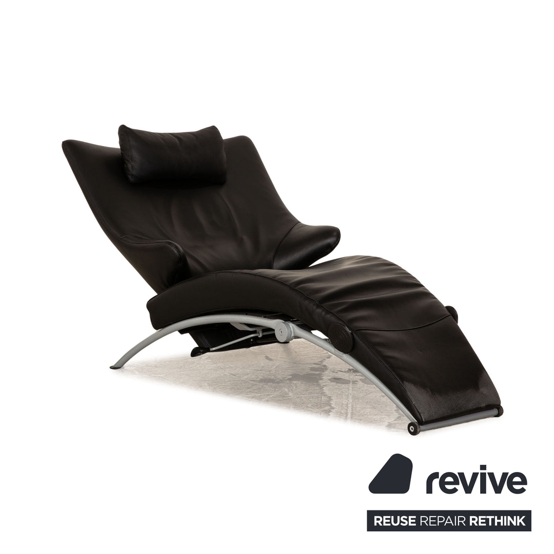 WK Wohnen Solo 699 Leather Armchair Black Function