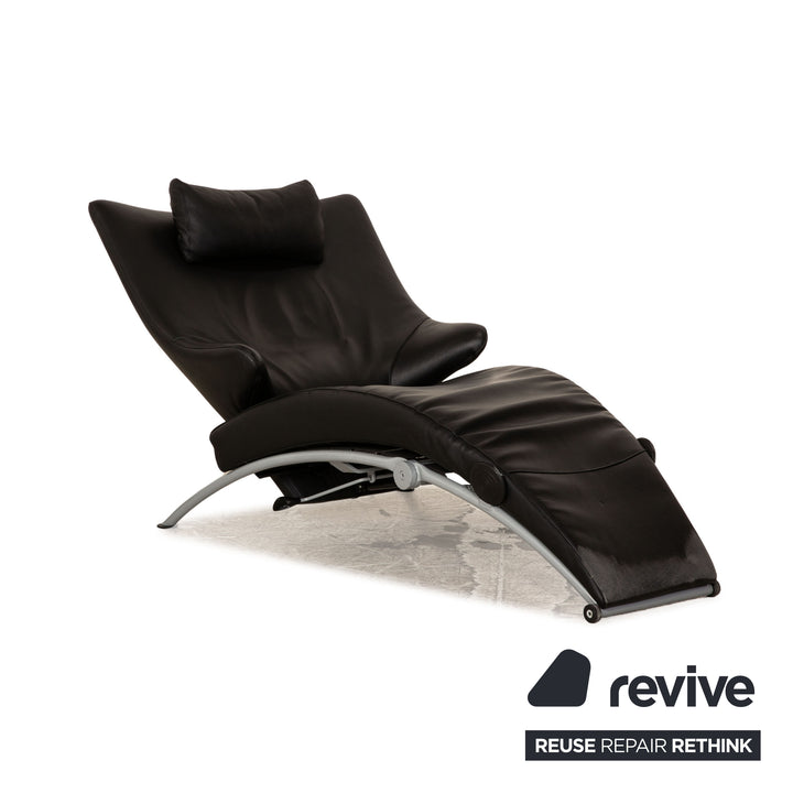 WK Wohnen Solo 699 Leather Armchair Black Function
