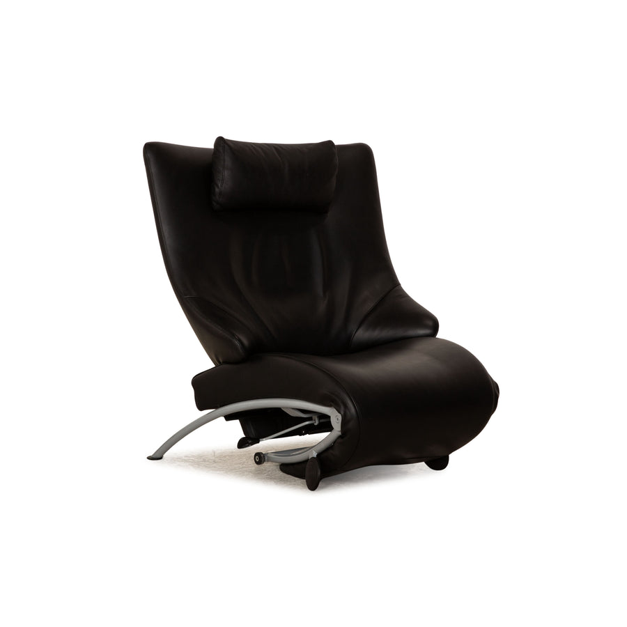 WK Wohnen Solo 699 Leather Armchair Black Function