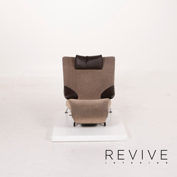 WK Wohnen Solo 699 fabric armchair brown lounger relaxation function #14886