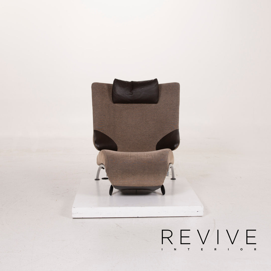 WK Wohnen Solo 699 fabric armchair brown lounger relaxation function #14886