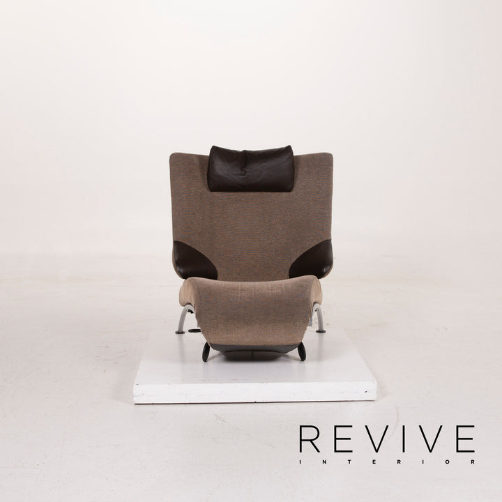 WK Wohnen Solo 699 fabric armchair brown lounger relaxation function #14886