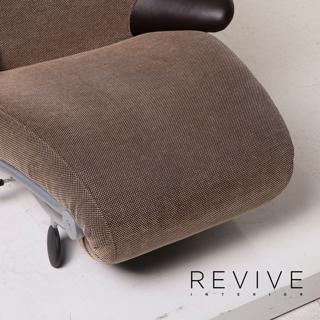 WK Wohnen Solo 699 fabric armchair brown lounger relaxation function #14886