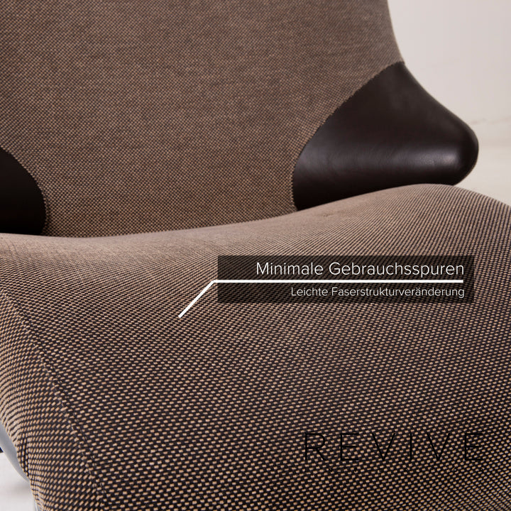 WK Wohnen Solo 699 fabric armchair brown lounger relaxation function #14886