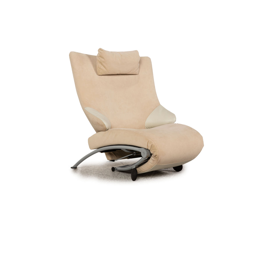 WK Wohnen Solo 699 fabric armchair cream