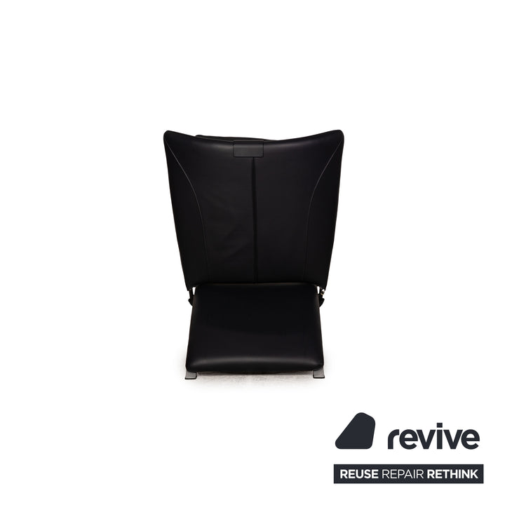 WK Wohnen Spot 698 Leather Armchair Blue Dark Blue