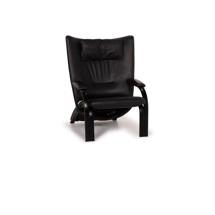WK Wohnen Spot 698 leather armchair black function relaxation function #15295