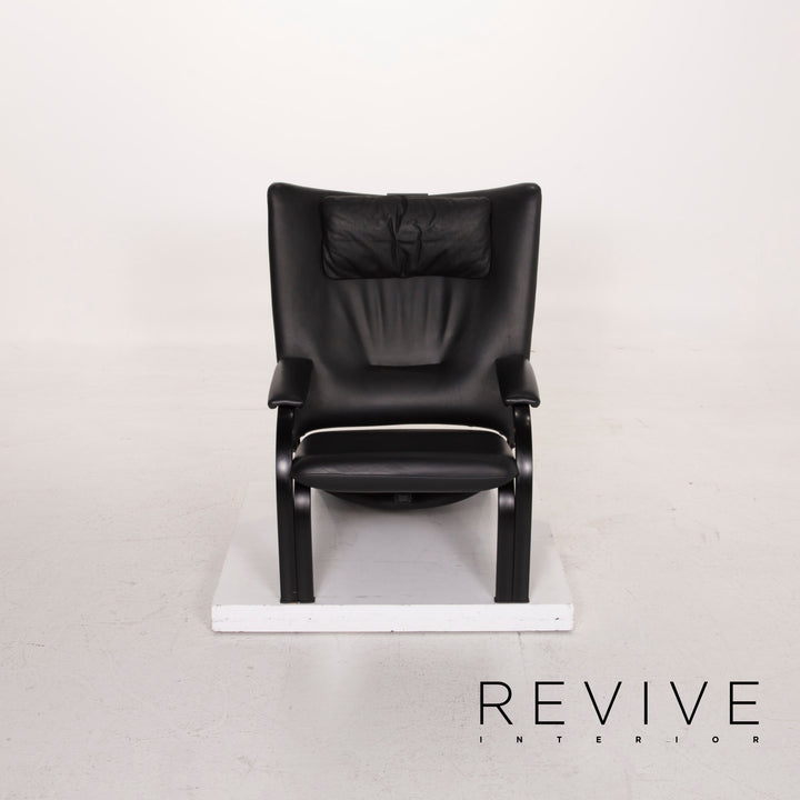 WK Wohnen Spot 698 leather armchair black function relaxation function #15295