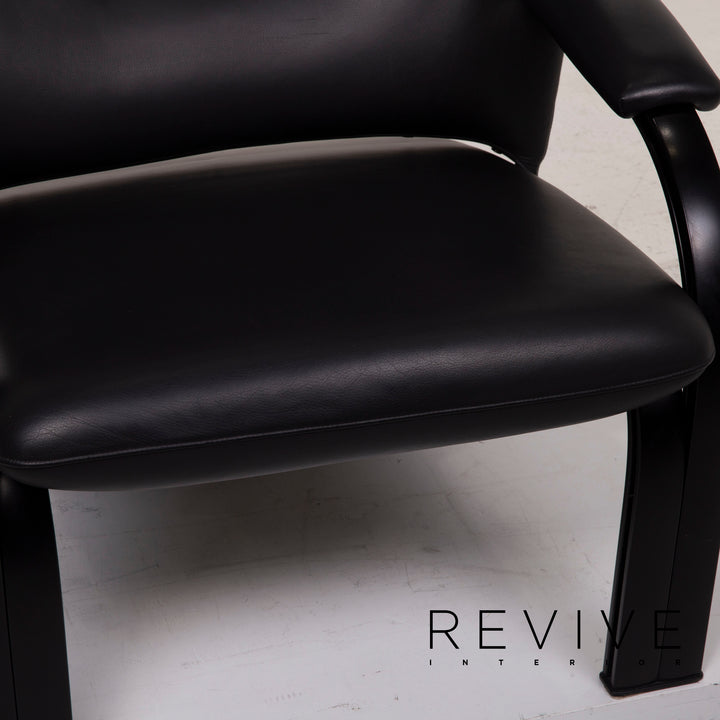 WK Wohnen Spot 698 leather armchair black function relaxation function #15295
