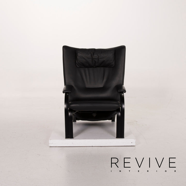 WK Wohnen Spot 698 leather armchair black function relaxation function #15295