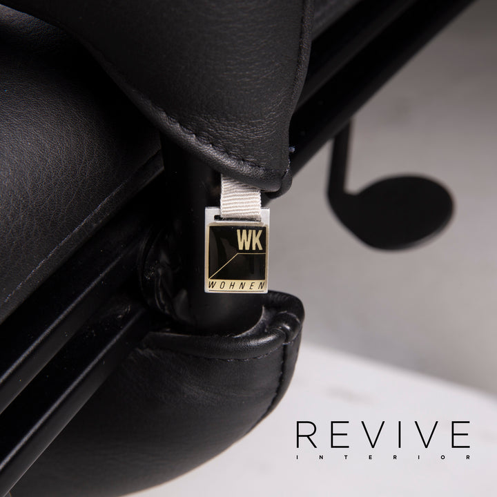 WK Wohnen Spot 698 leather armchair black function relaxation function #15295