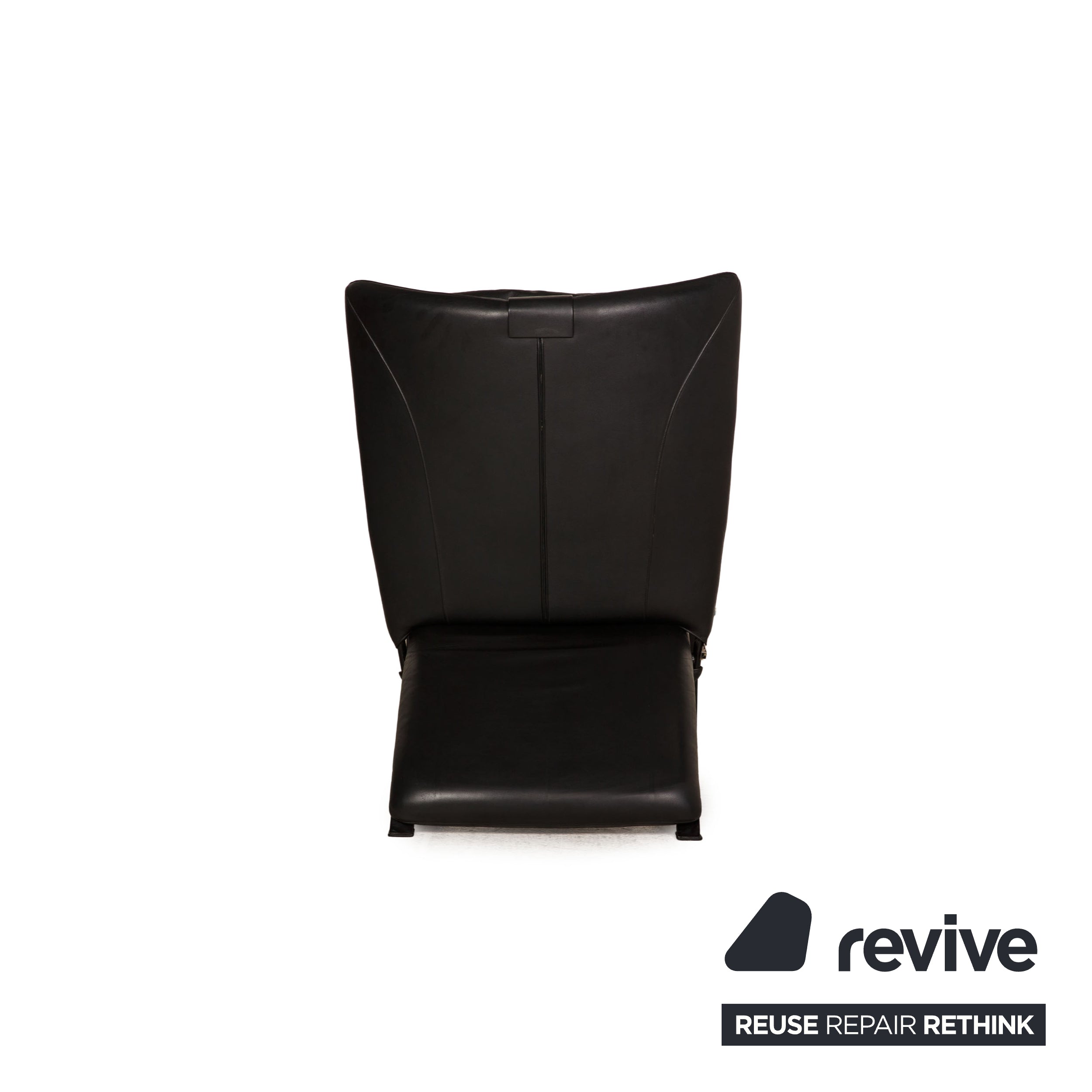 WK Wohnen Spot 698 Leather Armchair Black Function relax function
