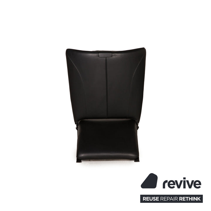 WK Wohnen Spot 698 Leather Armchair Black Function relax function