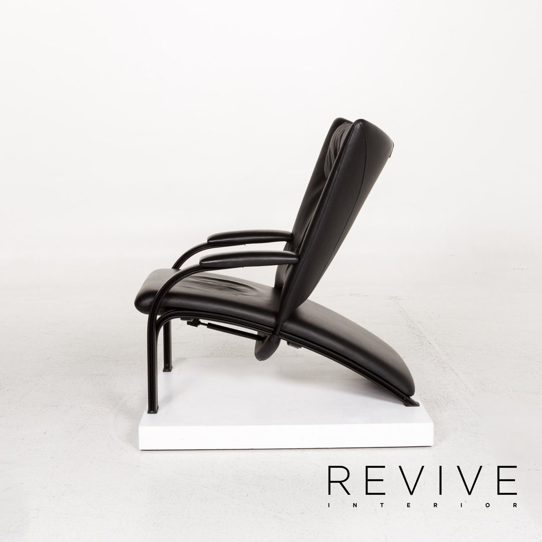WK Wohnen Spot 698 leather armchair black function relax function relax armchair #13268