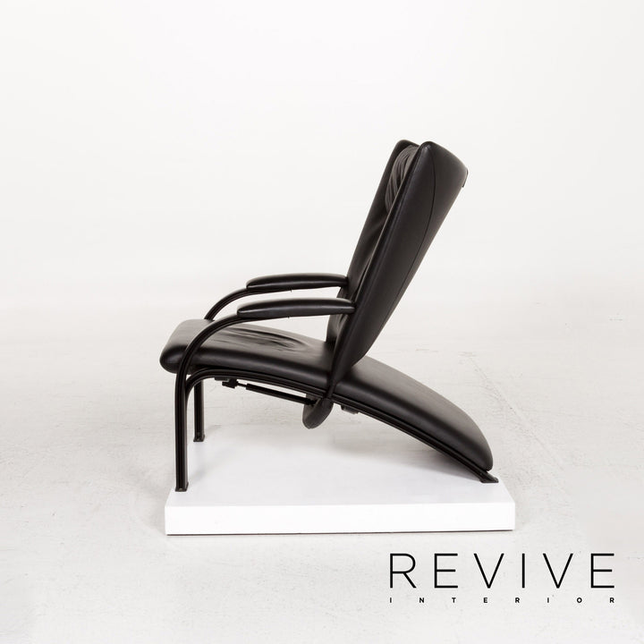 WK Wohnen Spot 698 leather armchair black function relax function relax armchair #13268