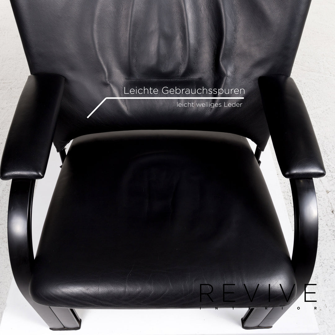 WK Wohnen Spot 698 leather armchair black function relax function relax armchair #13268