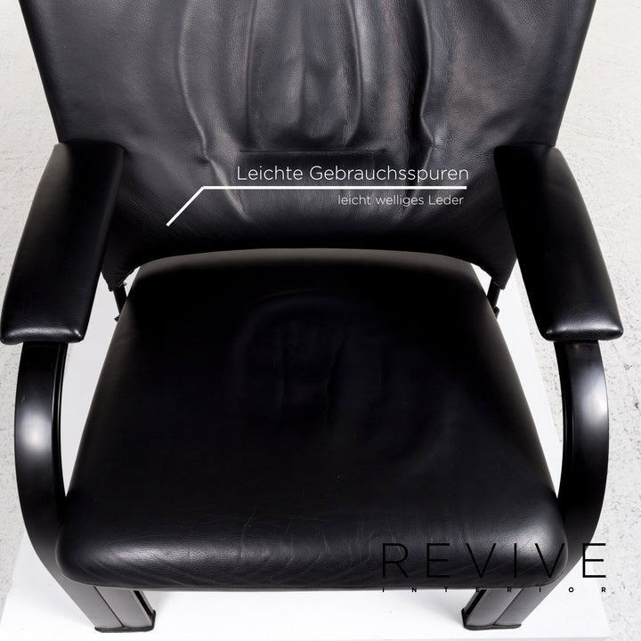 WK Wohnen Spot 698 leather armchair black function relax function relax armchair #13268