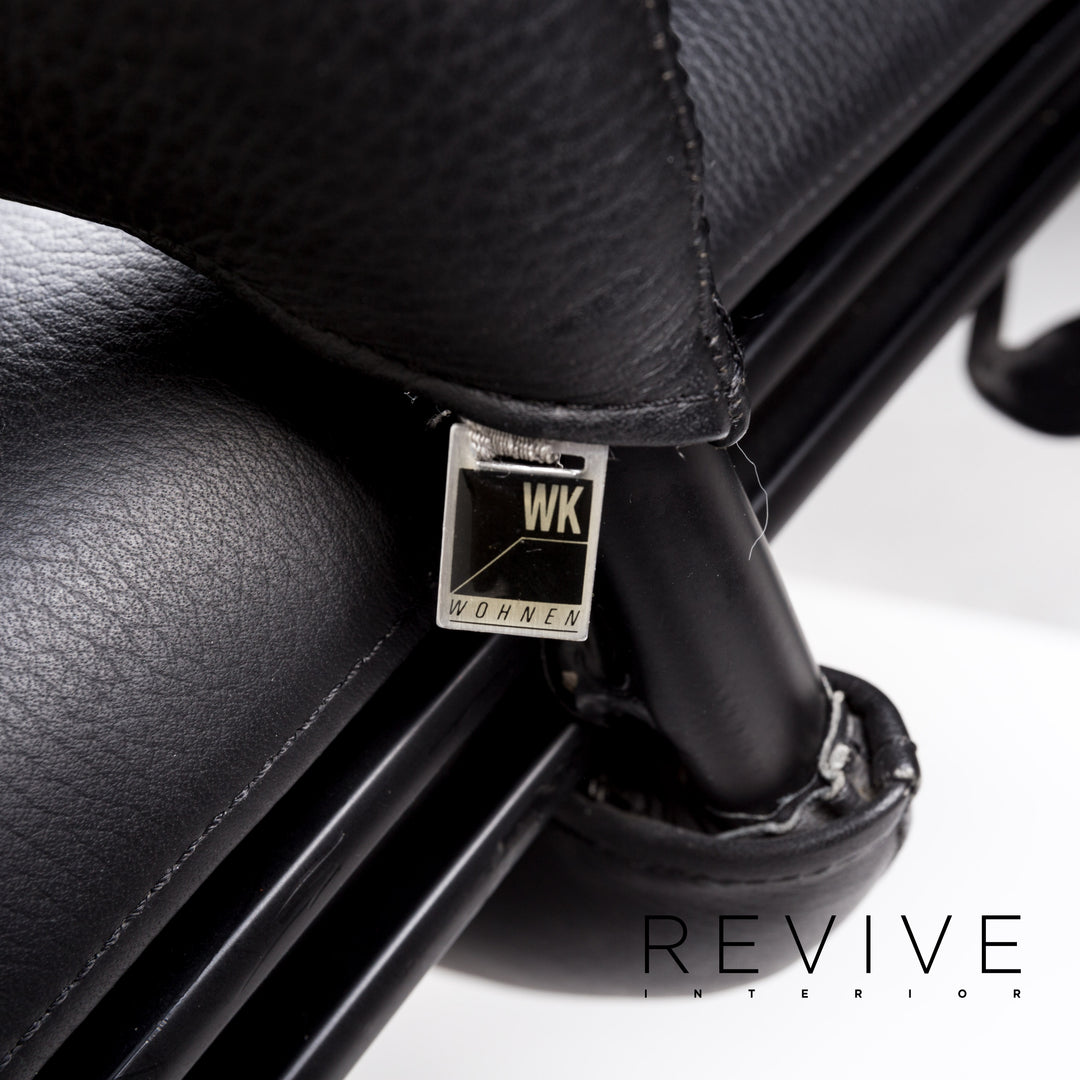 WK Wohnen Spot 698 leather armchair black function relax function relax armchair #13268