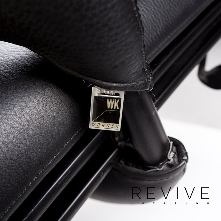 WK Wohnen Spot 698 leather armchair black function relax function relax armchair #13268