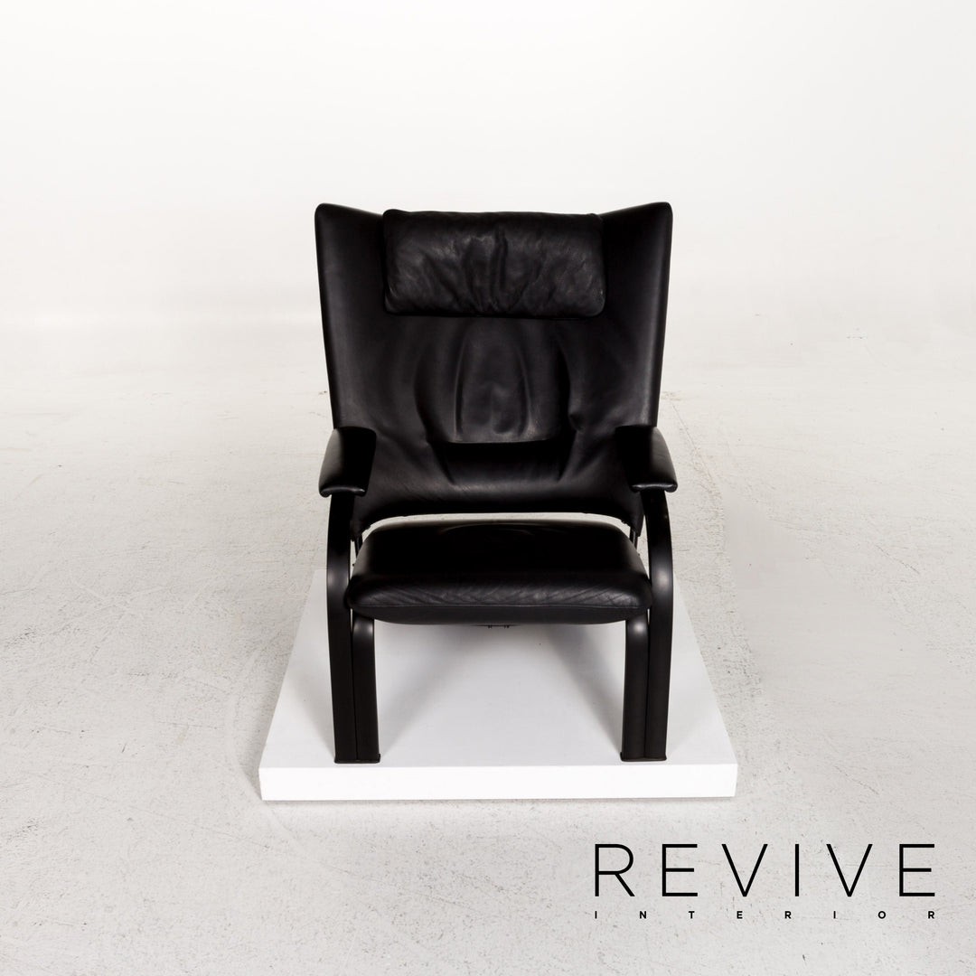 WK Wohnen Spot 698 leather armchair black function relax function relax armchair #13268