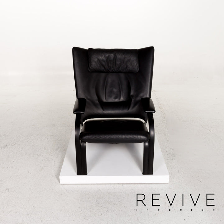 WK Wohnen Spot 698 leather armchair black function relax function relax armchair #13268
