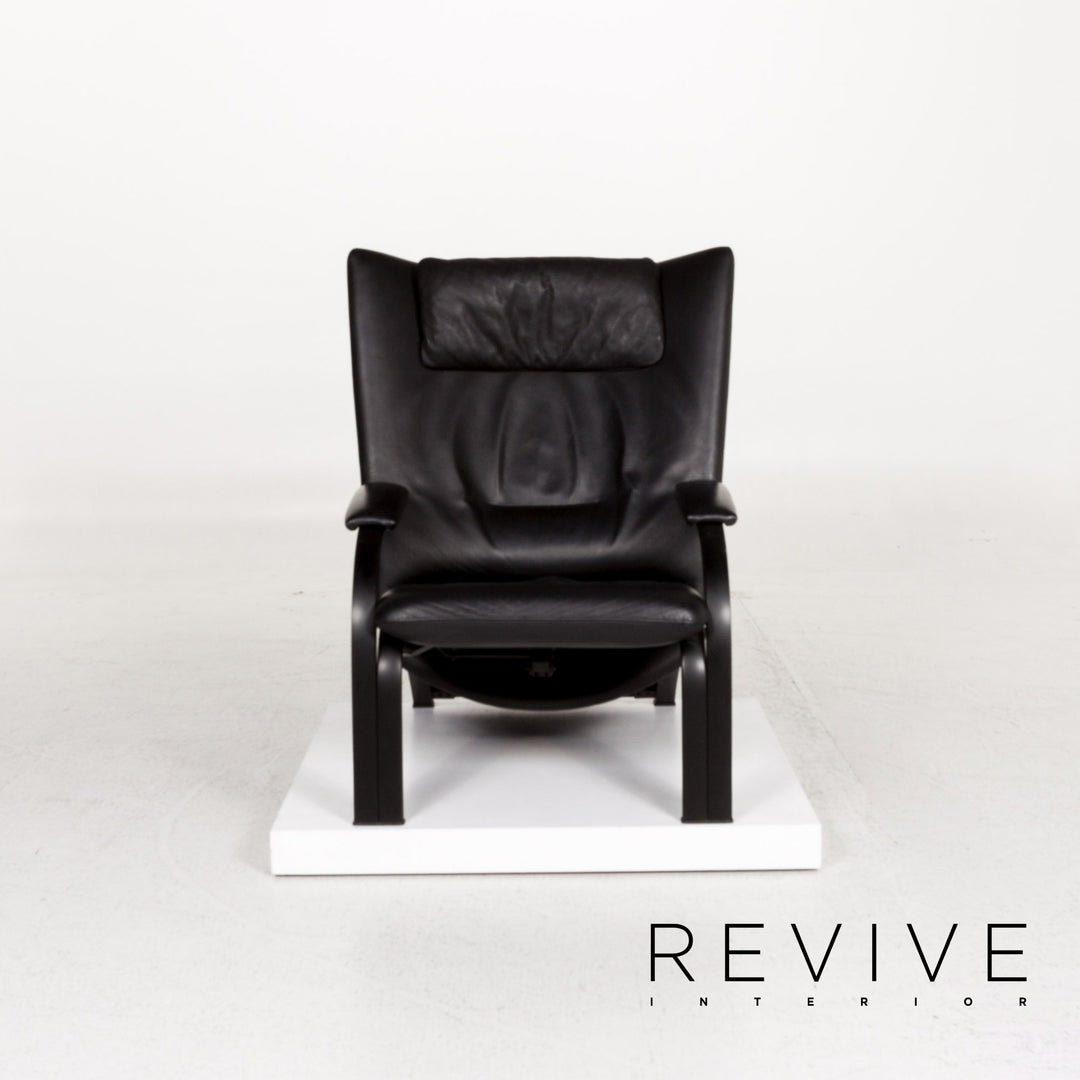 WK Wohnen Spot 698 leather armchair black function relax function relax armchair #13268