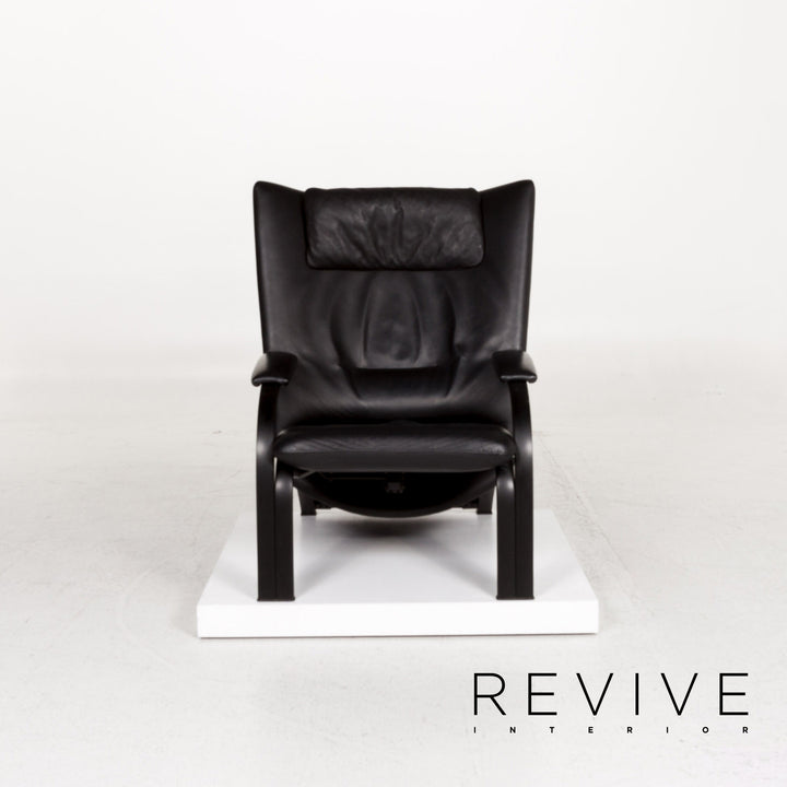 WK Wohnen Spot 698 leather armchair black function relax function relax armchair #13268