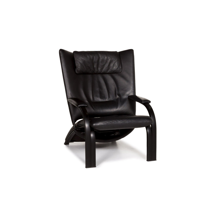 WK Wohnen Spot 698 leather armchair black function relax function relax armchair #13268