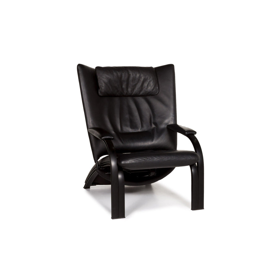 WK Wohnen Spot 698 leather armchair black function relax function relax armchair #13268