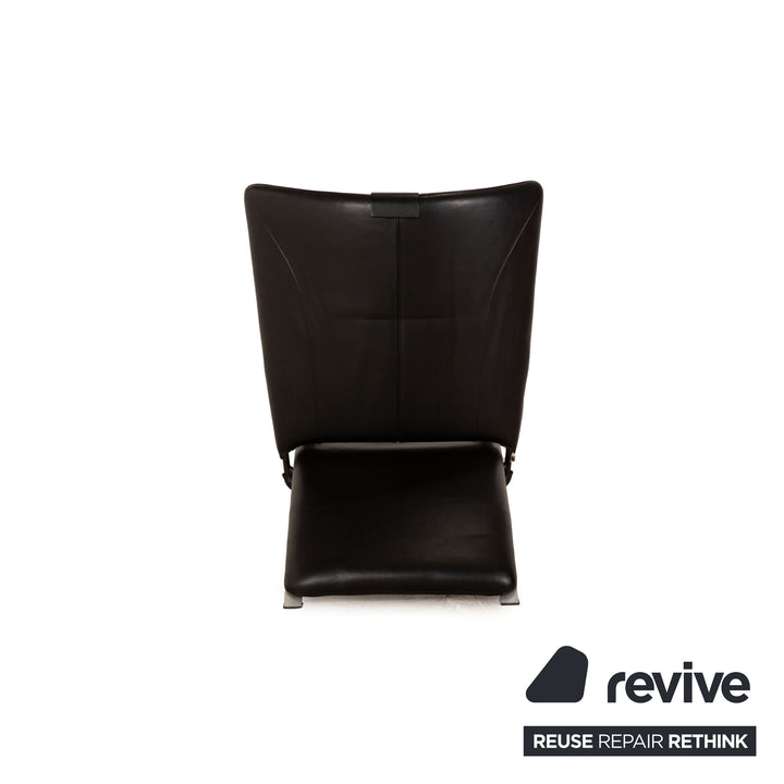 WK Wohnen Spot 698 Leather Armchair Black manual function