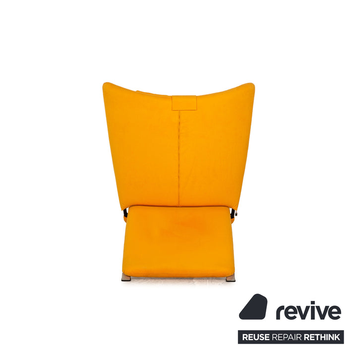 WK Wohnen Spot 698 fabric armchair yellow manual relax function
