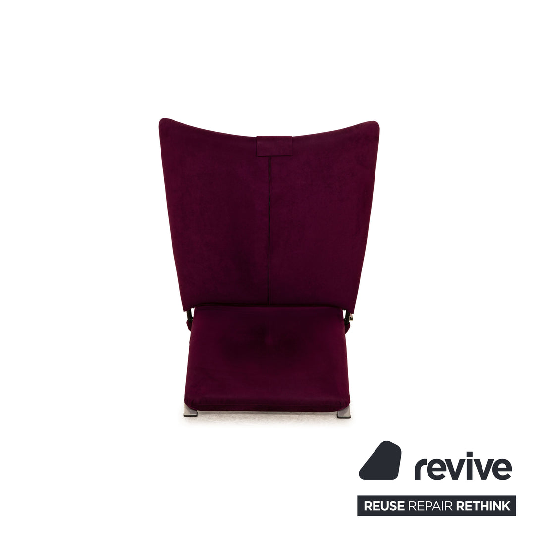 WK Wohnen Spot 698 fabric armchair violet manual relax function