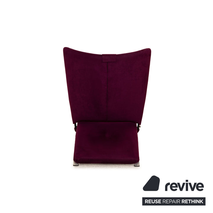 WK Wohnen Spot 698 fabric armchair violet manual relax function