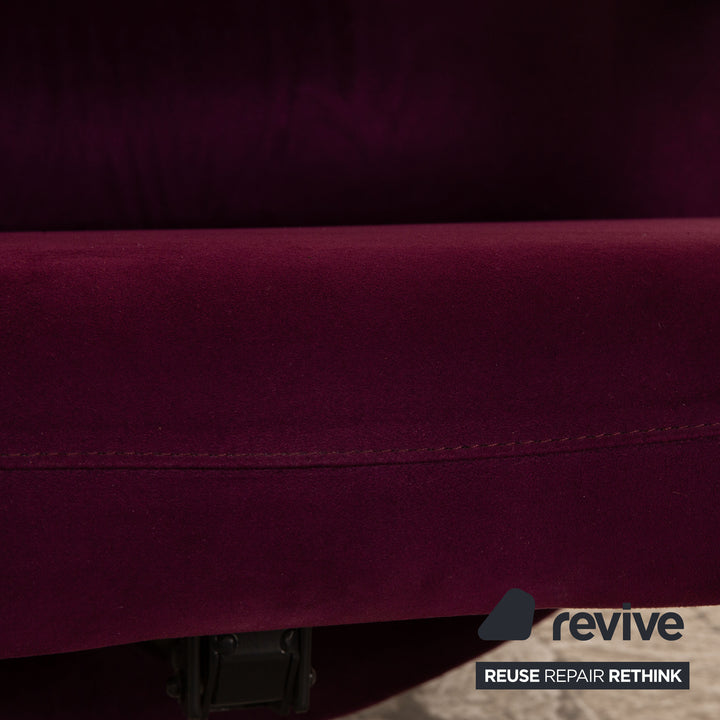 WK Wohnen Spot 698 fabric armchair violet manual relax function