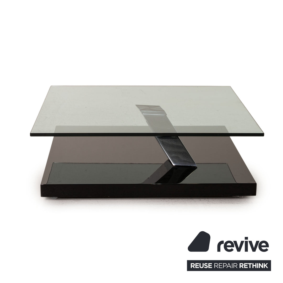 WK Wohnen WK 838 A4 Glas Tisch Schwarz Couchtisch