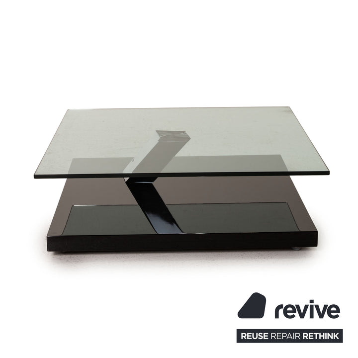 WK Wohnen WK 838 A4 Glas Tisch Schwarz Couchtisch