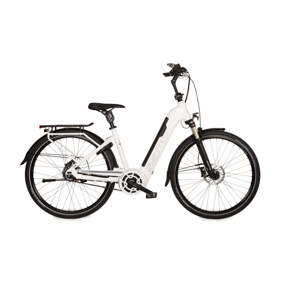 Zemo E-City Bike Aktiv 8R Belt 2020 Weiß Aluminium