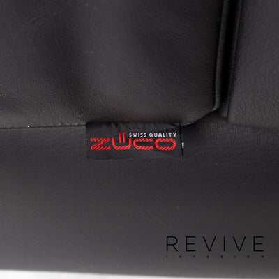 Züco Carat Leder Sessel Schwarz #12724